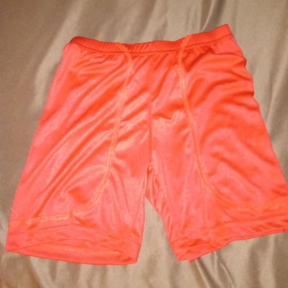 Red, size small, women's slider shorts